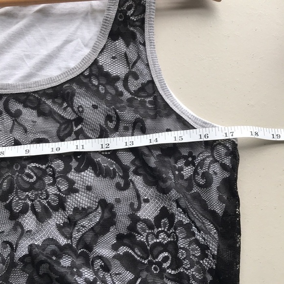 MICHAEL Michael Kors Black Lace Overlay Tank Top,final Price - Picture 6 of 11